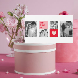 Samla upp par foto | Modern Valentines-gåva