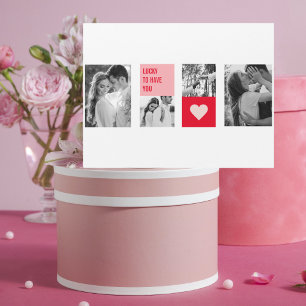 Samla upp par foto Modern Valentines-gåva