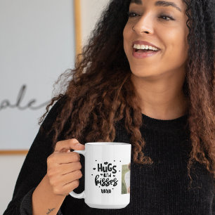 Samla upp par foto och hakar och kisses fras Kärle Kaffemugg