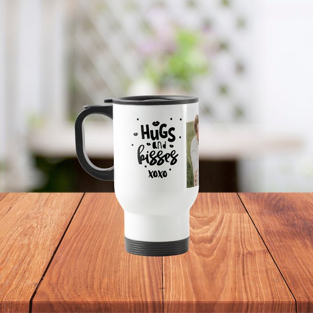 Samla upp par foto och hakar och kisses fras Kärle Resemugg (Skapare uppladdad)