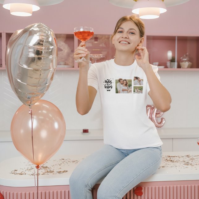 Samla upp par foto och hakar och kisses fras Kärle T Shirt (Skapare uppladdad)