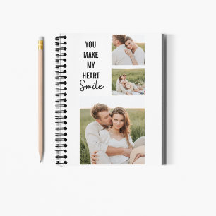 Samla upp par foto och Lolly Romantic-citat Anteckningsbok
