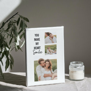 Samla upp par foto och Lolly Romantic-citat Canvastryck