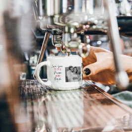 Samla upp par foto och romantisk offert till Måne Espressomugg