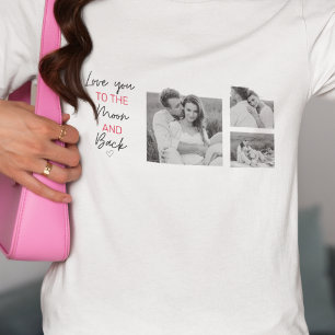 Samla upp par foto och romantisk offert till Måne T Shirt