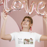 Samla upp par med fotoutskrift och romsk familjefl t shirt<br><div class="desc">Samla upp par med fotoutskrift och romsk familjeflykt</div>
