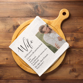 Samla upp par Photo & Loely Romantic Makegift Kökshandduk