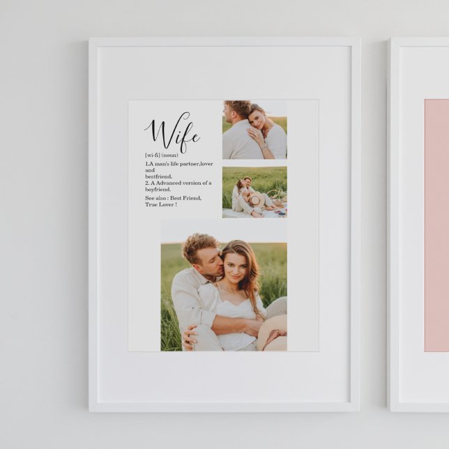 Samla upp par Photo & Loely Romantic Makegift Poster (Skapare uppladdad)