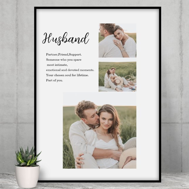Samla upp par Photo & Romantic Make Kärlek Gift Poster (Skapare uppladdad)