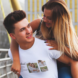 Samla upp par Photo & Romantic Make Kärlek Gift T Shirt
