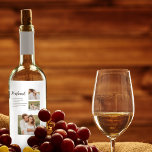 Samla upp par Photo & Romantic Make Kärlek Gift Vinflaska Etikett<br><div class="desc">Samla upp par Photo & Romantic Make Kärlek Gift</div>