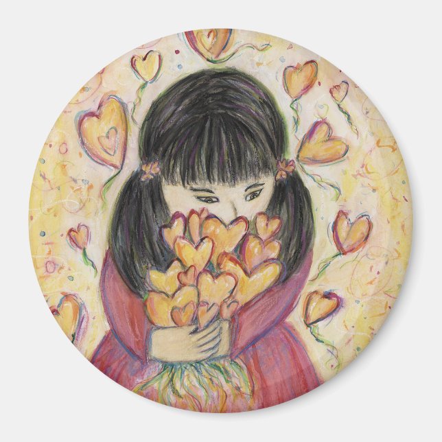 Samlar in Kärlek Hearts inspirationsinflytande-mag Magnet (Framsidan)