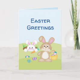 Samlar in Påskägg Greeting Card Kort