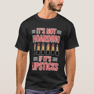 Samlar läppstift Roligt läppstift T Shirt