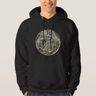 Samlar US Walking Liberty Half Dollar-mynt Hoodie