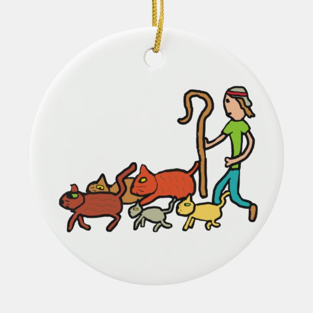 Samlare Cats Julgransprydnad Keramik (Framsidan)