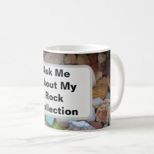 Samlare Humor Fråga Mig Om Min Stensamling Kaffemugg
