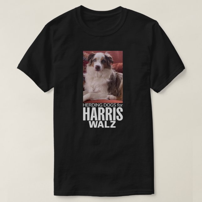 Samlare hundar för Harris/Walz T Shirt (Design framsida)