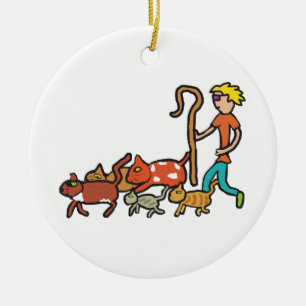 Samlare Katt Julgransprydnad Keramik
