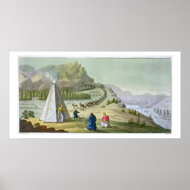 Samlare Reindeer, Lappland, tallrik 47 från Le Cos Poster (Framsidan)