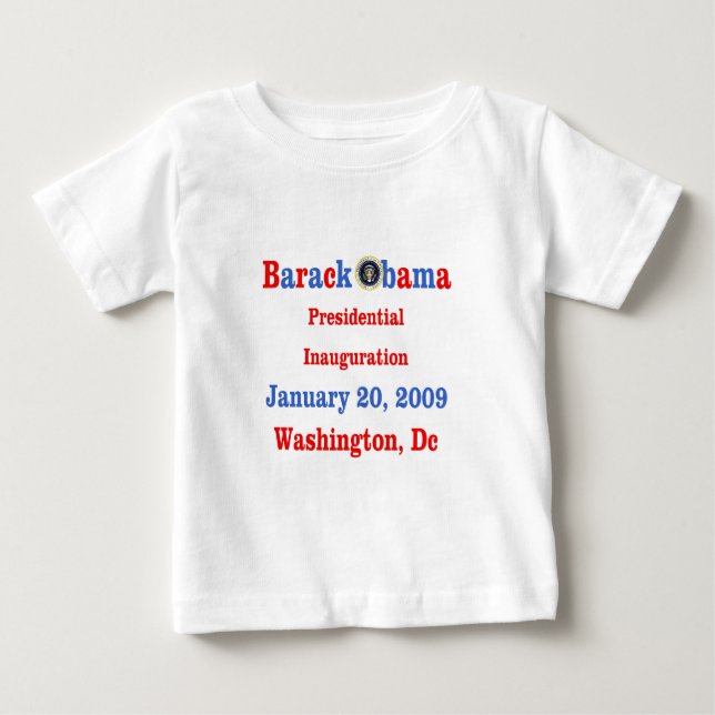 Samlarear för Obama invigningsouvenir T Shirt (Framsida)