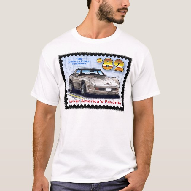 SamlareupplagaHatchback 1982 Corvette T-shirt (Framsida)