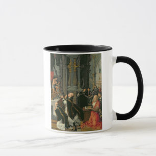 Samlas av St Gregory (olja på kanfas) Mugg