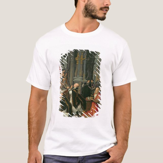 Samlas av St Gregory (olja på kanfas) Tee Shirt (Framsida)