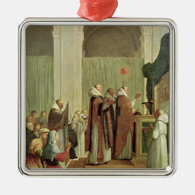 Samlas av St Martin av Tours, 1654 Julgransprydnad Metall (Framsidan)