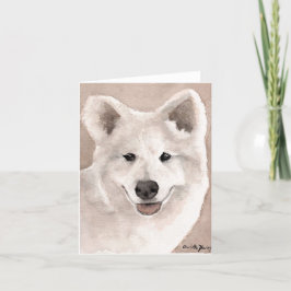 Samlat Hund Art Note Card Kort