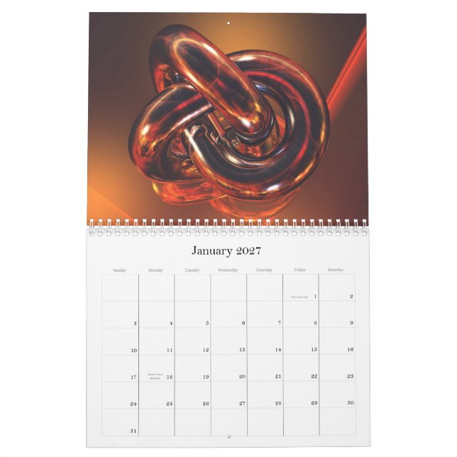 samling 2012 3D Kalender (Jan 2027)