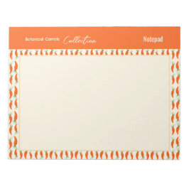 Samling av botaniska morötter anteckningsblock