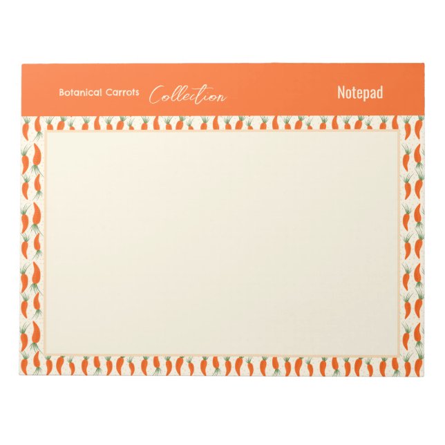 Samling av botaniska morötter anteckningsblock (Framsida)