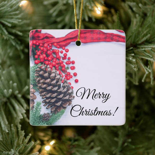 Samling av Gräs Julgransprydnad Keramik (Träd)