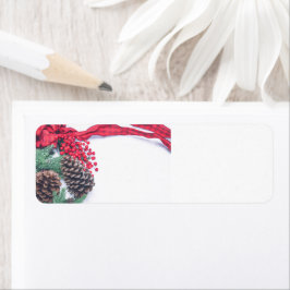 Samling av Gräs Returadress Etikett