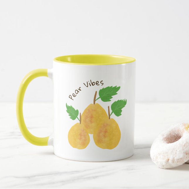 Samling av gyllene päron mugg (Med munk)