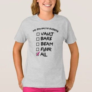 Samling av Gymnastics-händelser Tee Shirt