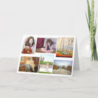 Samling av hälsningkortet för konstverk (2) kort