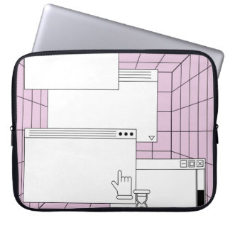 Samling av inslag i användargränssnittet. Cyberpun Laptop Fodral