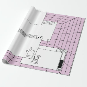 Samling av inslag i användargränssnittet. Cyberpun Presentpapper