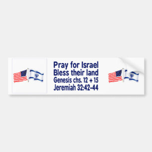 Samling av israeliska och amerikanska flaggor bildekal