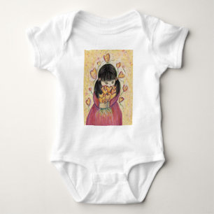 Samling av Kärlek Hearts Art One-Biet Bodykostym T Shirt