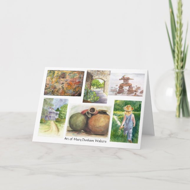 Samling av konstverk (1) Notecards Kort (Framsida)