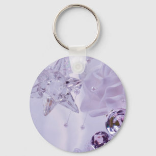 Samling av Lavender Star och Crystals Nyckelring