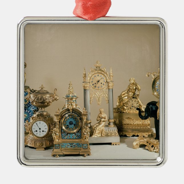 Samling av Pendules de Paris Julgransprydnad Metall (Framsidan)
