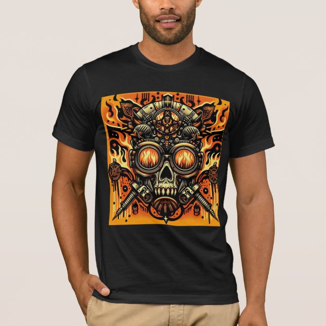 Samling av stamSKULL T Shirt (Framsida)