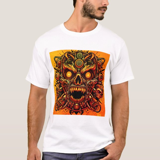 Samling av stamSKULL T Shirt (Framsida)