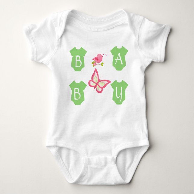 SAMLING baby KÄRLEK BABY BODYSUIT T Shirt (Framsida)