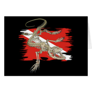 Samling för alfabetiskflaggadykare hälsningskort