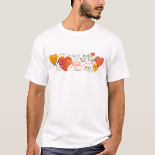 Samling för bok (hjärta) t-shirt